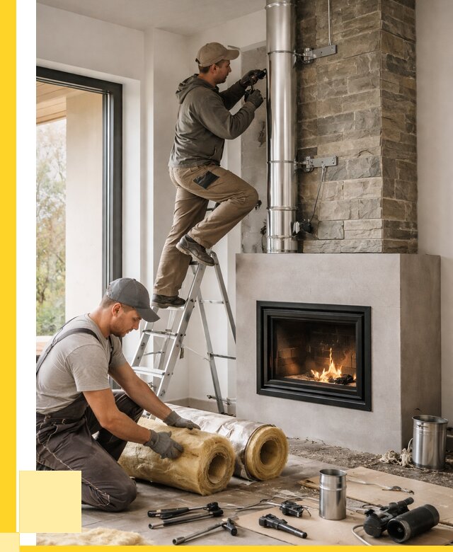 Монтаж дымоходов для каминов в Магнитогорске от 15518 р. ЭриданМгн