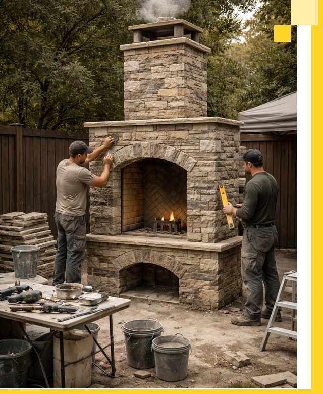 Проектирование и установка уличных каминов в Магнитогорске