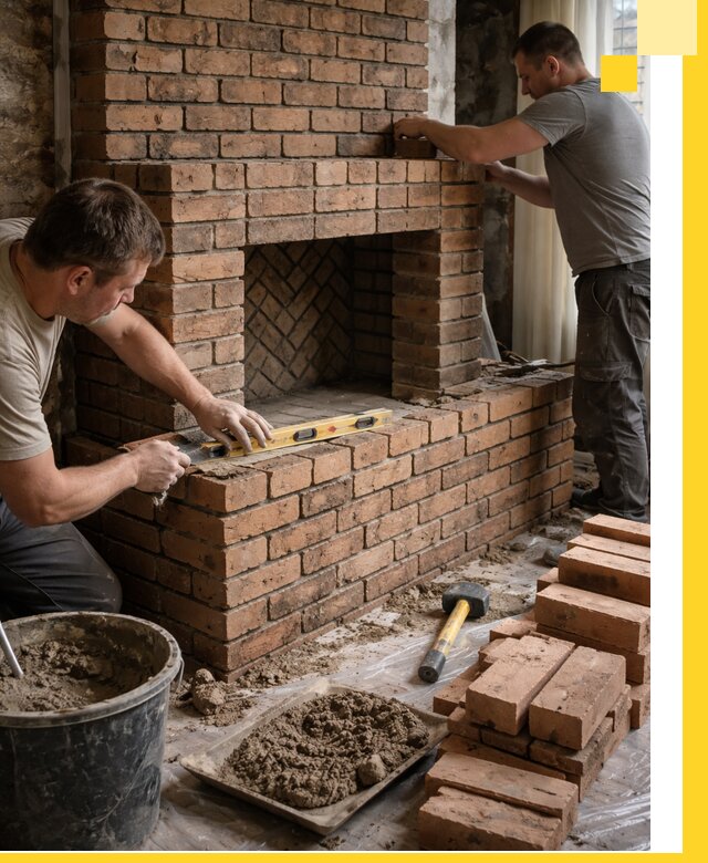 Изготовление и установка кирпичных каминов в Магнитогорске