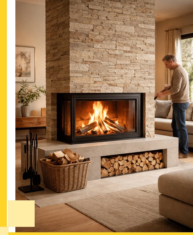 Дровяной камин под ключ в Магнитогорске от 206900 р. | ЭриданМгн