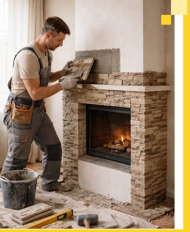 Изготовление и монтаж каминов для дома под ключ в Магнитогорске