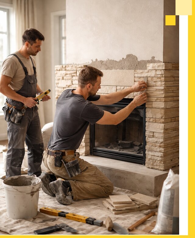 Установка и монтаж каминов для загородного дома в Магнитогорске