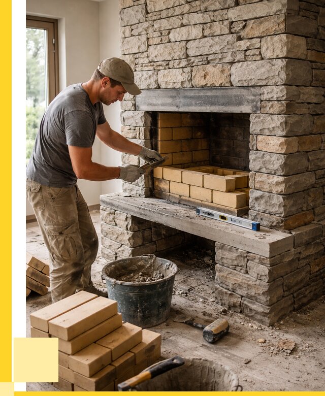 Кладка каминов и камина в Магнитогорске от 25863 р. ЭриданМгн