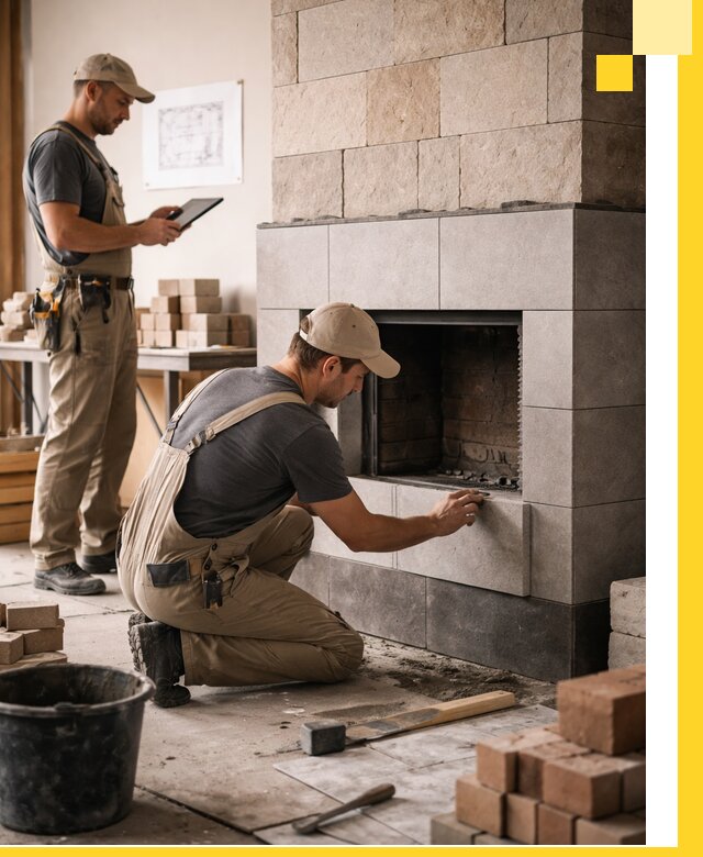 Индивидуальные проекты каминов и каминных систем в Магнитогорске