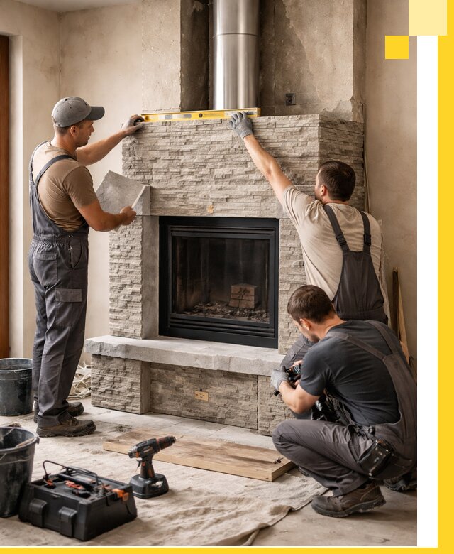 Профессиональный монтаж каминов под ключ в Магнитогорске для дома