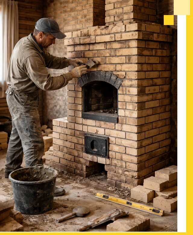 Кирпичные печи под ключ в Магнитогорске: проектирование и кладка