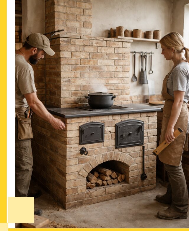 Варочно отопительные печи в Магнитогорске от 93105 р. | ЭриданМгн