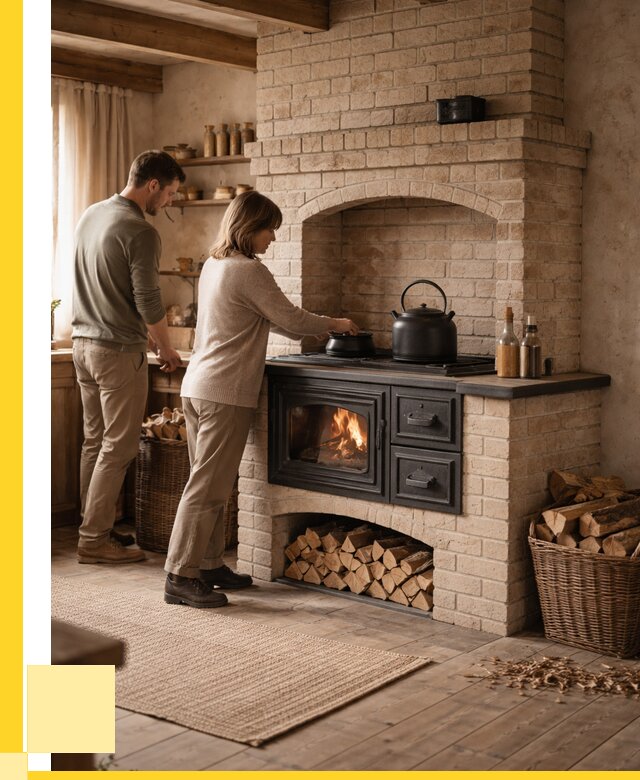 Печи с плитой в Магнитогорске от 46553 р. | ЭриданМгн — кирпичная печь