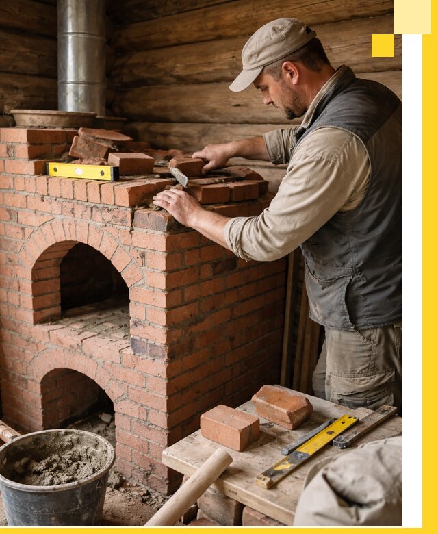 Изготовление и установка русских печей в Магнитогорске под ключ