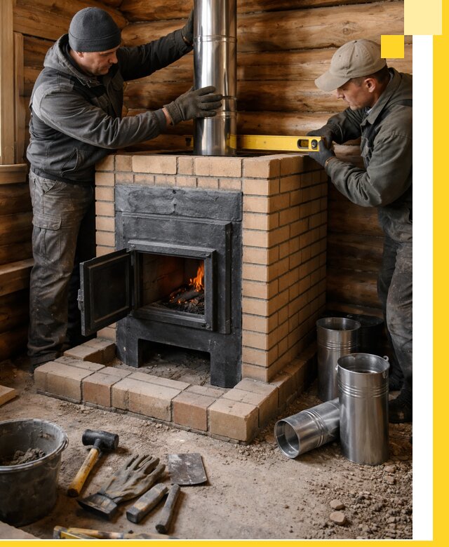 Проектирование, изготовление и установка банных печей в Магнитогорске