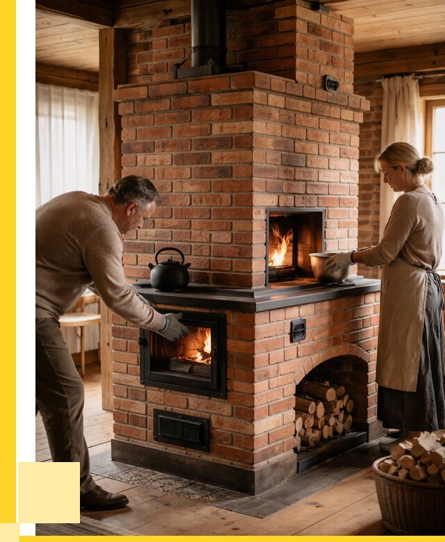 Печи для загородного дома под ключ в Магнитогорске от 82760 р. | ЭриданМгн