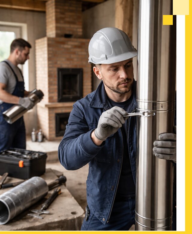 Профессиональный монтаж дымоходов для печей в Магнитогорске