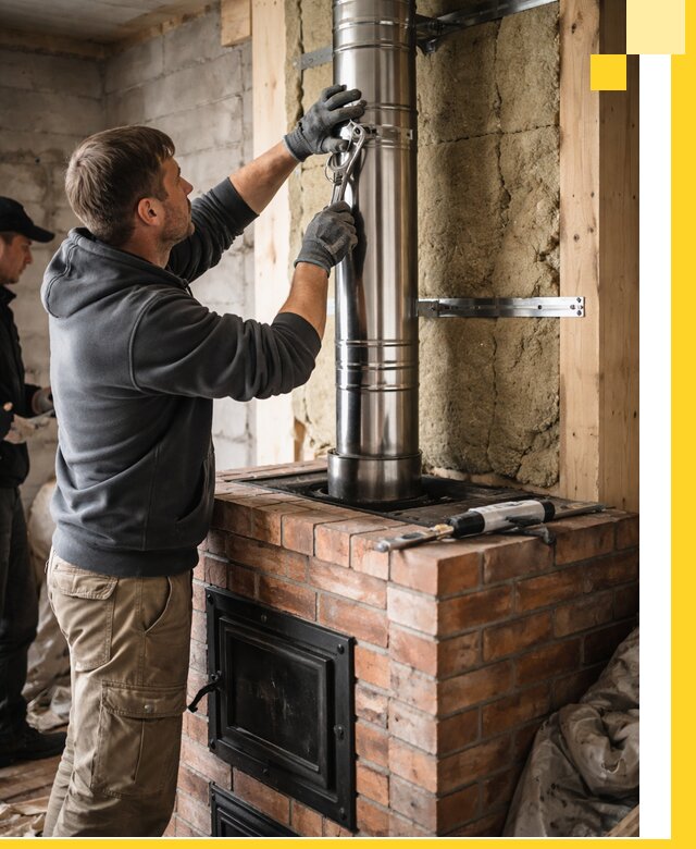 Изготовление и монтаж печей и дымоходов под ключ в Магнитогорске