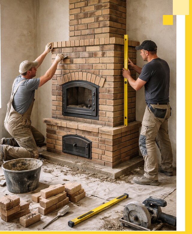 Продажа и установка печей и каминов для дома под ключ в Магнитогорске