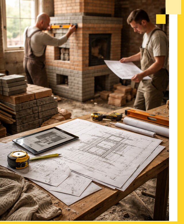 Проекты печей и каминов с индивидуальным дизайном в Магнитогорске