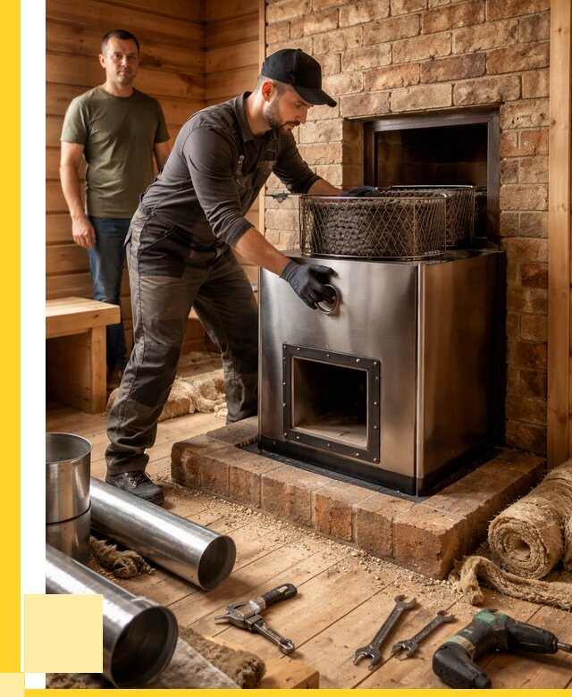 Монтаж банных печей под ключ в Магнитогорске от 18621 р., ЭриданМгн