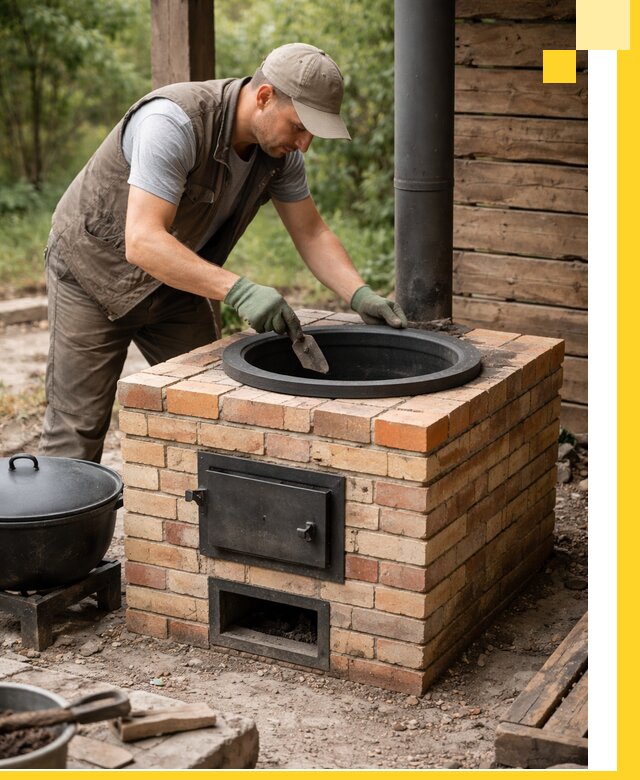 Изготовление и установка печей для казана в Магнитогорске под ключ