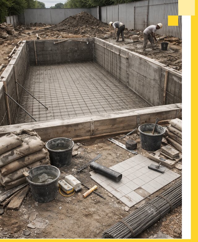 Строительство бассейнов под ключ в Магнитогорске, дизайн и монтаж