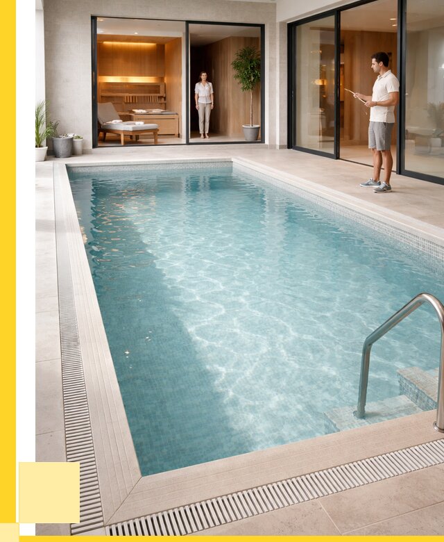 Отделка бассейна пленкой ПВХ в Магнитогорске от 3621 р. - ЭриданМгн