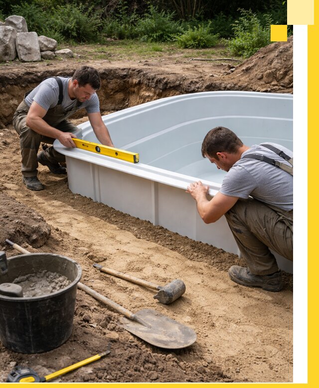 Производство и установка пластиковых бассейнов в Магнитогорске под ключ