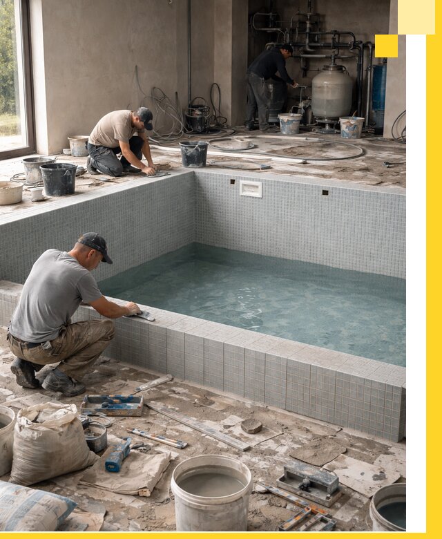 Строительство и монтаж бассейнов в помещении в Магнитогорске