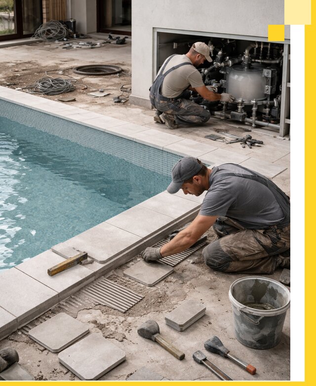 Строительство и монтаж бассейнов в коттедже в Магнитогорске