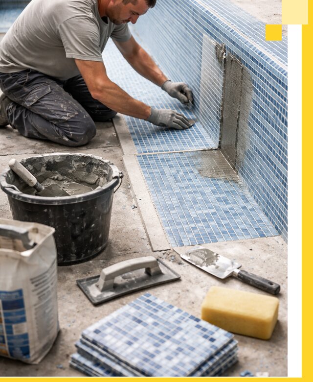 Укладка и ремонт мозаики для бассейнов под ключ в Магнитогорске