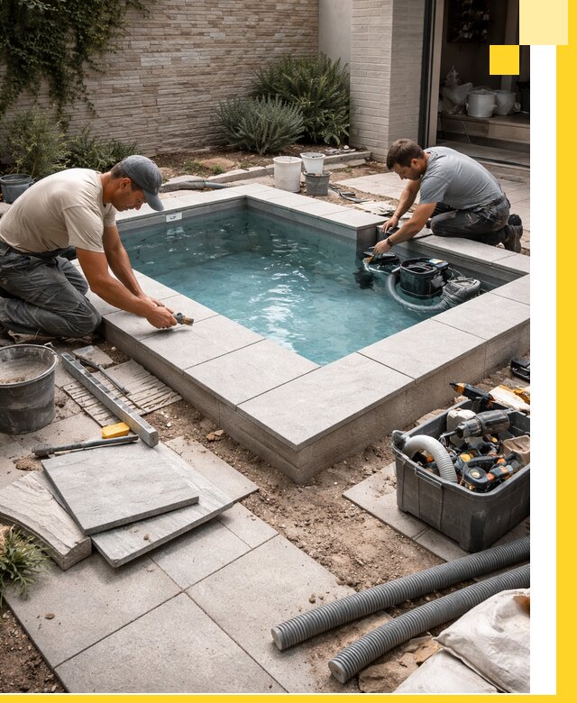 Мини бассейны под ключ в Магнитогорске, дизайн и установка