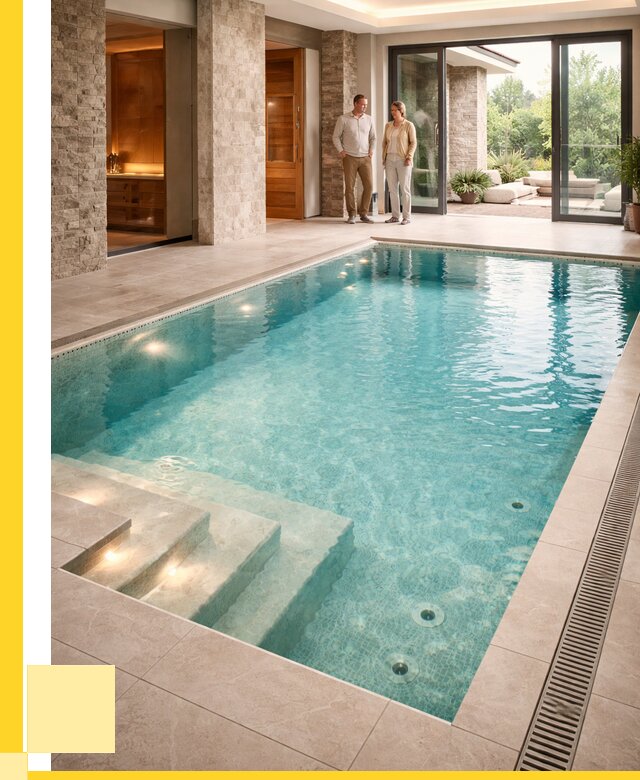 Бассейн во дворе в Магнитогорске: проект, отделка от 1241400 р. | ЭриданМгн