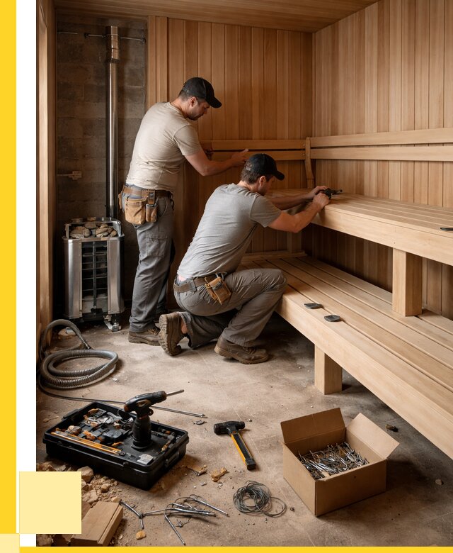 Монтаж саун под ключ в Магнитогорске от 124140 р. | ЭриданМгн
