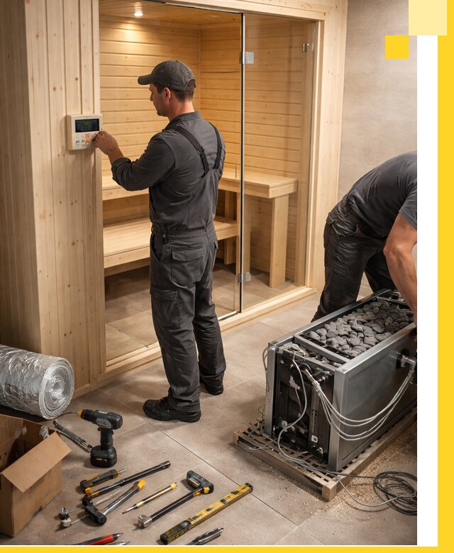 Поставка, установка и монтаж электрических саун в Магнитогорске