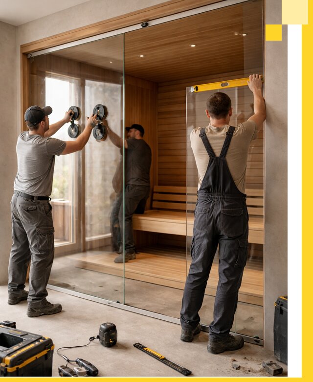 Производство и монтаж стеклянных саун под ключ в Магнитогорске