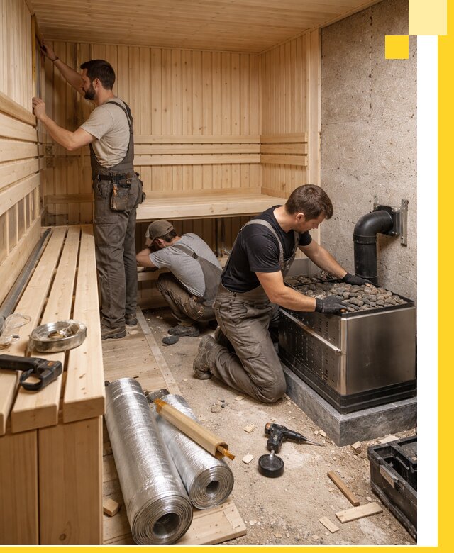 Индивидуальные сауны на заказ в Магнитогорске под ключ, проект и монтаж