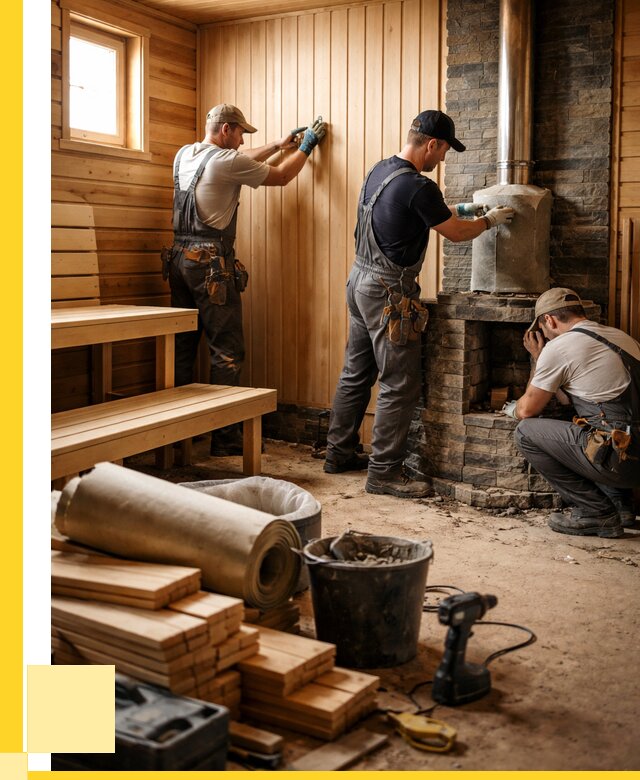 Ремонт бань под ключ в Магнитогорске от 46553 р. | ЭриданМгн