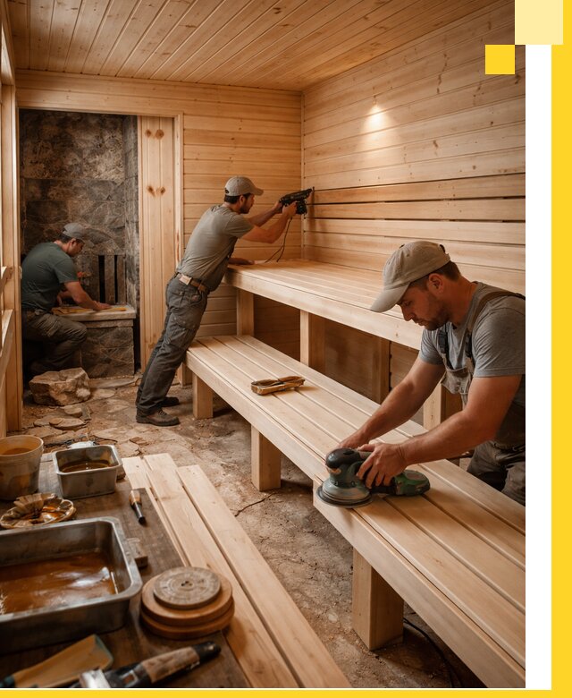 Профессиональная отделка бань в Магнитогорске под ключ, с гарантией