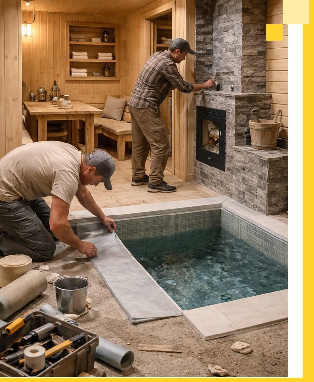 Строительство бань с комнатой отдыха под ключ в Магнитогорске