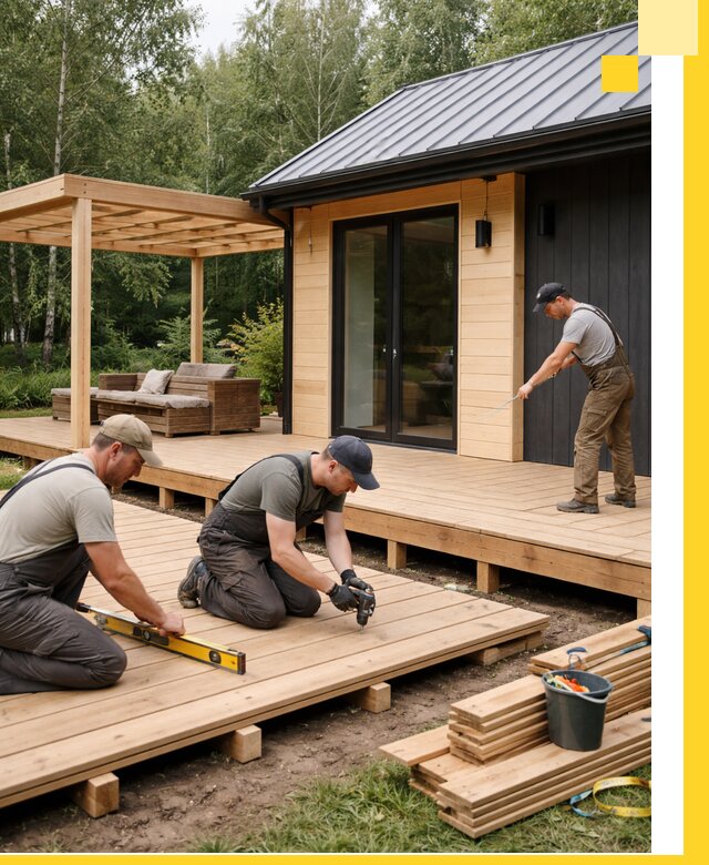 Строительство бань с террасой и бассейном под ключ в Магнитогорске