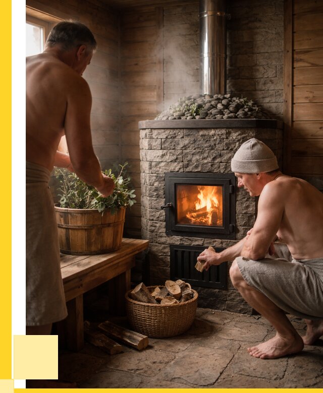 Банные печи под ключ в Магнитогорске от 46553 р. | ЭриданМгн кирпичная