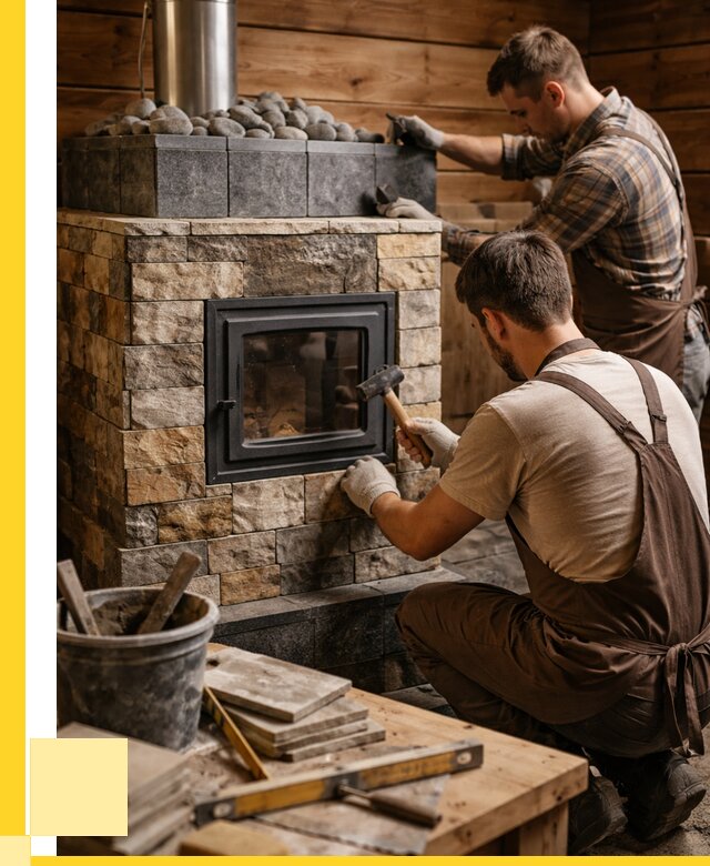 Облицовка банной печи в Магнитогорске от 15518 р. | ЭриданМгн