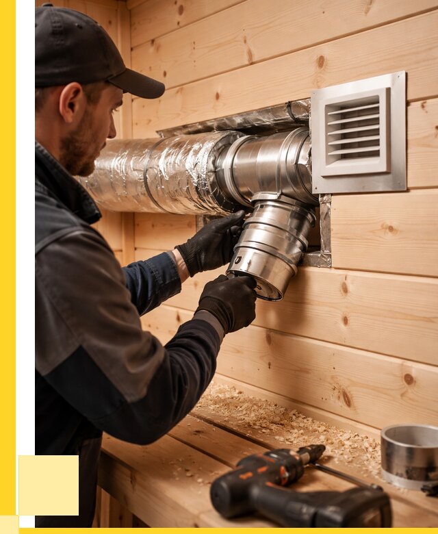 Монтаж вентиляции бани в Магнитогорске от 12414 р. | ЭриданМгн