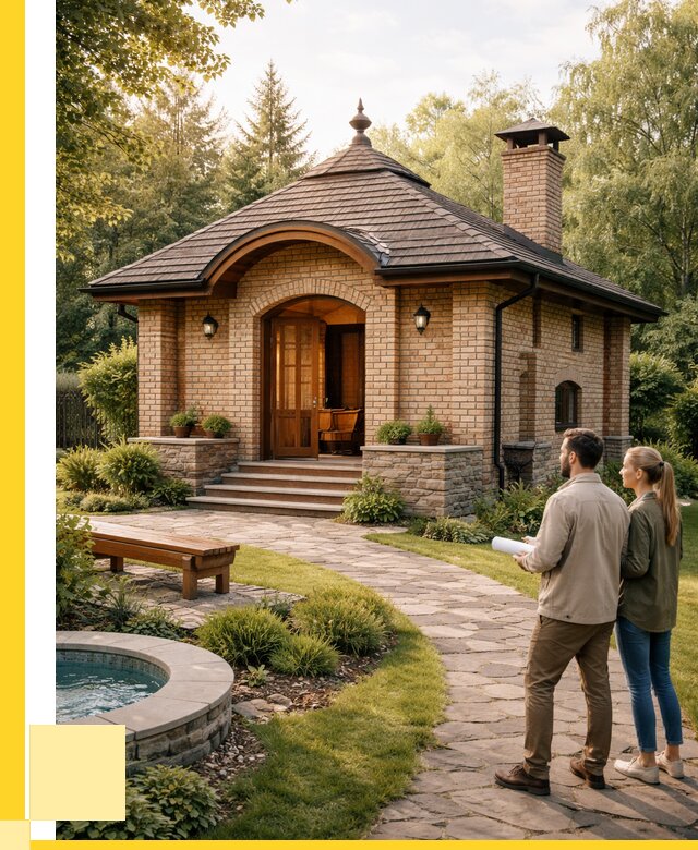 Проект кирпичной бани в Магнитогорске от 31035 р. | ЭриданМгн