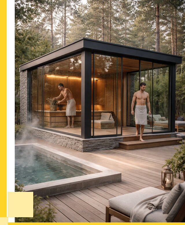 Стеклянные бани и двери в Магнитогорске от 465525 р. | ЭриданМгн