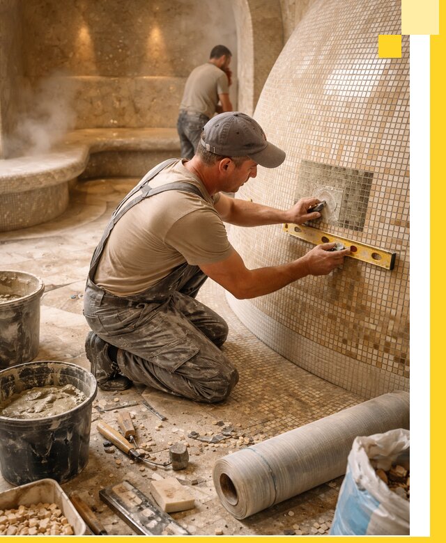 Хамам под ключ в Магнитогорске: проектирование, строительство, отделка