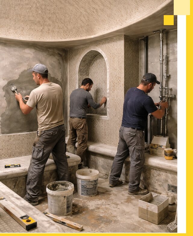 Профессиональный монтаж хамамов под ключ в Магнитогорске с гарантией