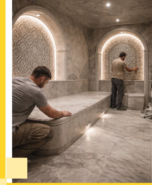 Турецкие бани под ключ в Магнитогорске от 258625 р. | ЭриданМгн