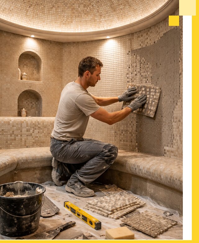 Устройство и монтаж домашнего хамама под ключ в Магнитогорске