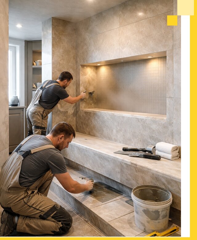 Профессиональное строительство хамама в квартире в Магнитогорске