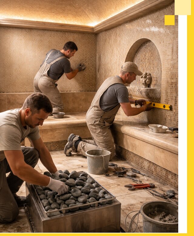 Проектирование и строительство хамама и сауны в Магнитогорске