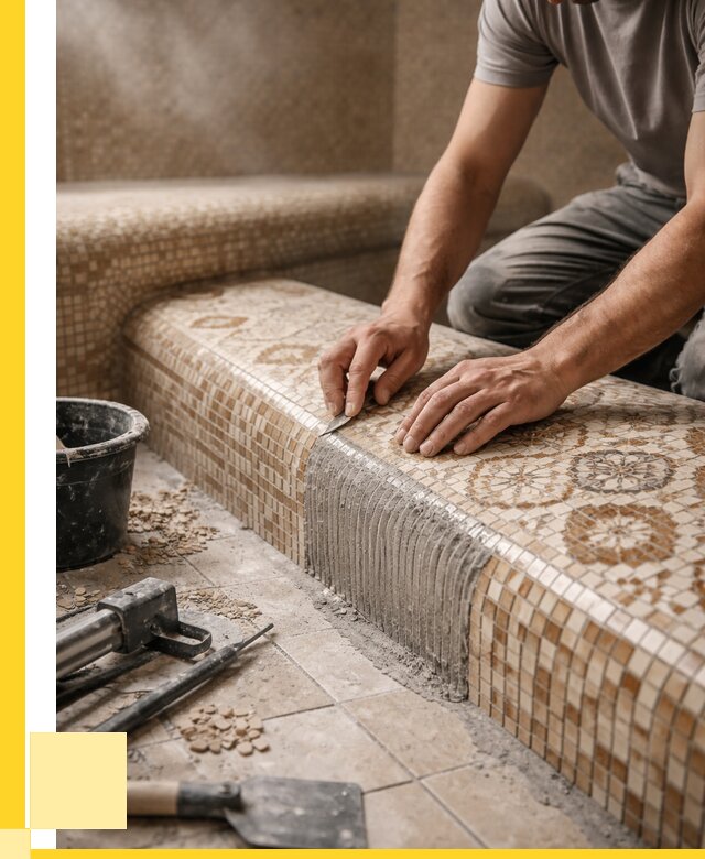 Плитка для хамама под ключ в Магнитогорске от 3621 р. | ЭриданМгн