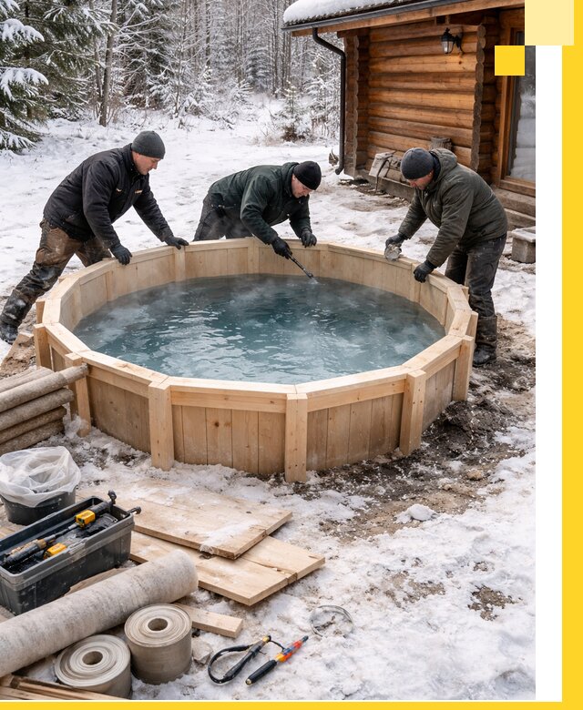 Изготовление и установка ледяных купелей под ключ в Магнитогорске